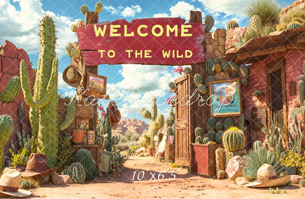 Kate Fleece Welcome to the Wild Backdrop Designed by Emetselch