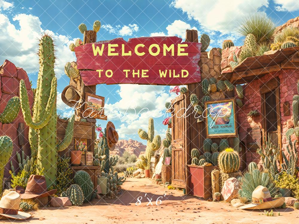 Kate Fleece Welcome to the Wild Backdrop Designed by Emetselch