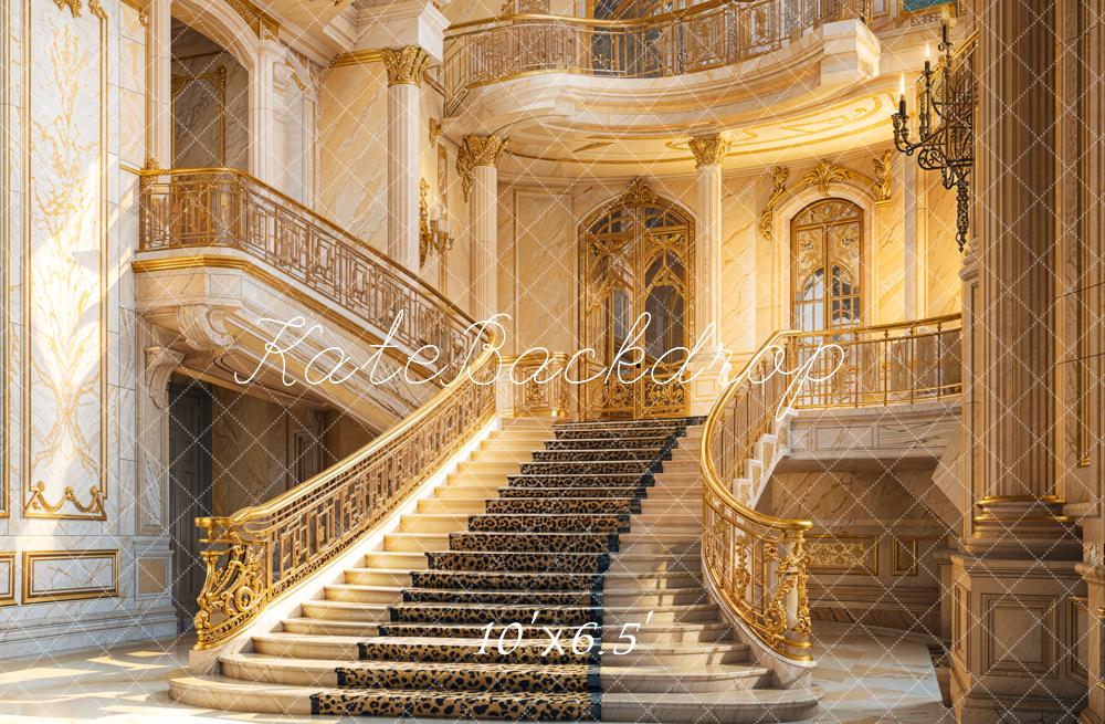 Kate Fleece Indoor Building Stairs Backdrop Designed by Emetselch - Kate Backdrop AU