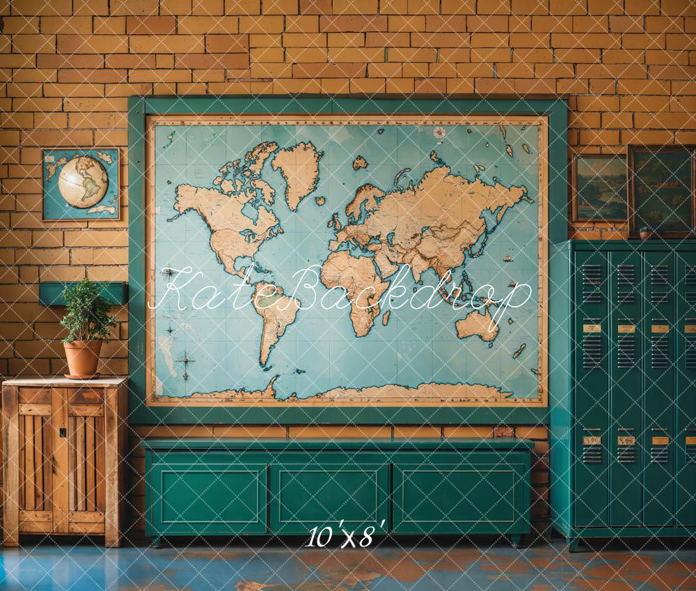Kate Fleece World Map Backdrop Designed by Emetselch - Kate Backdrop AU