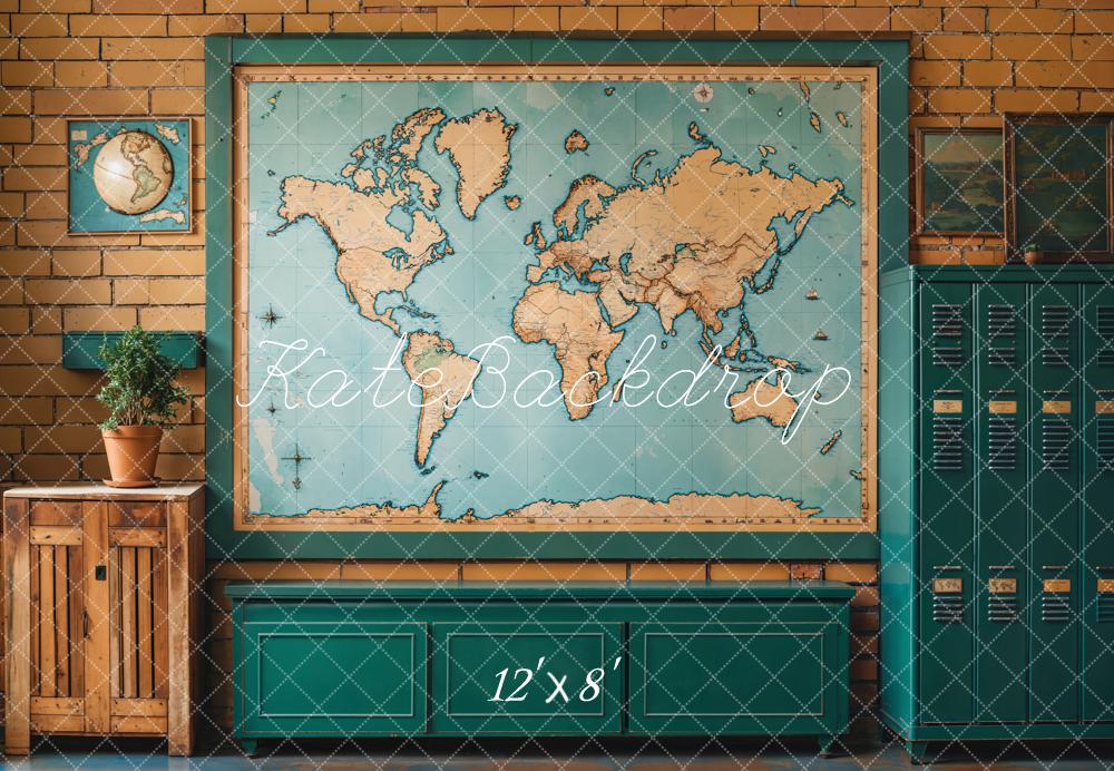 Kate Fleece World Map Backdrop Designed by Emetselch - Kate Backdrop AU