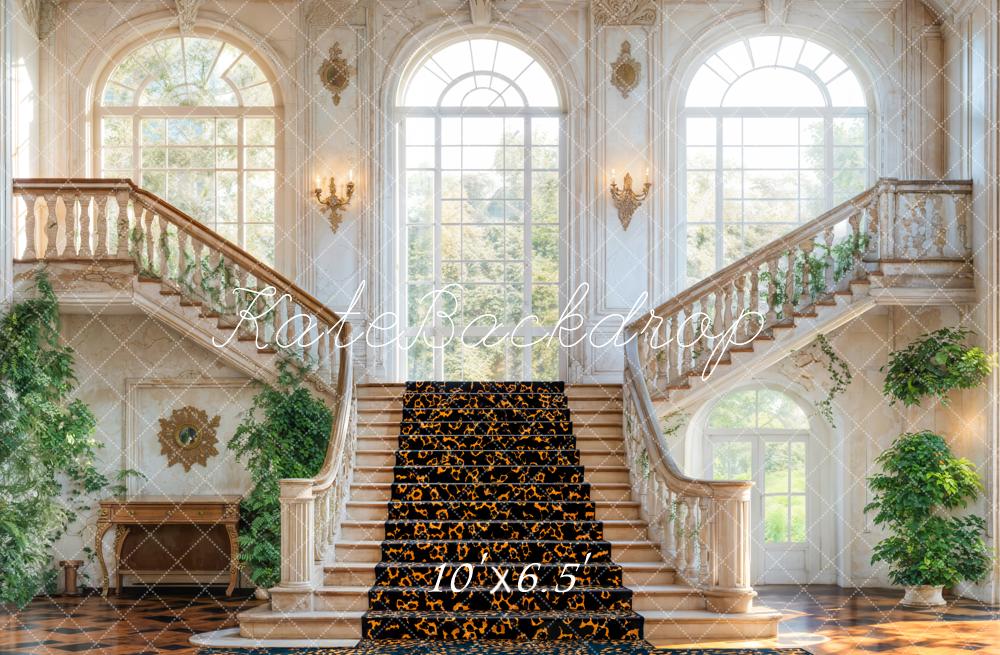 Kate Fleece Indoor Stairs Backdrop Designed by Emetselch - Kate Backdrop AU