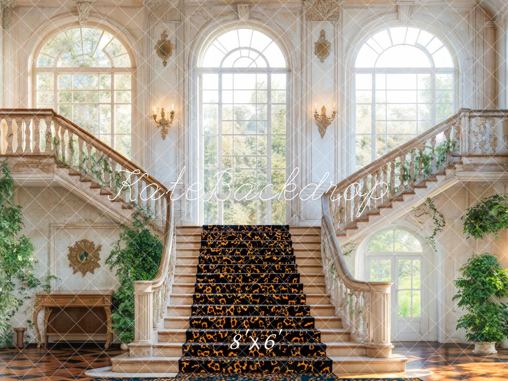 Kate Fleece Indoor Stairs Backdrop Designed by Emetselch - Kate Backdrop AU
