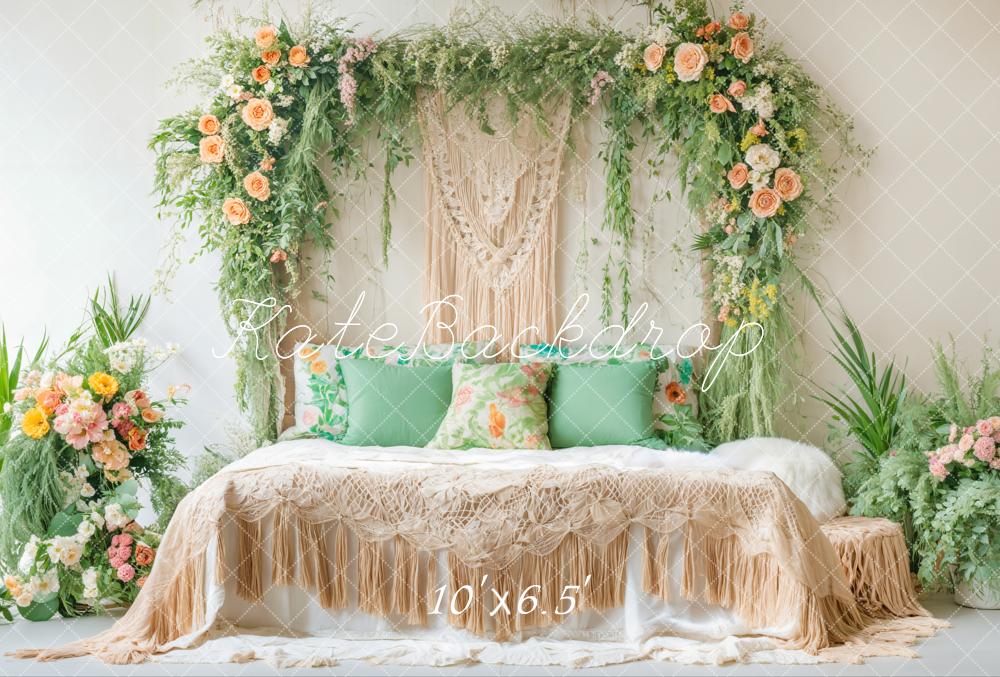 Kate Fleece Spring Boho Mother's Day Backdrop Designed by Emetselch