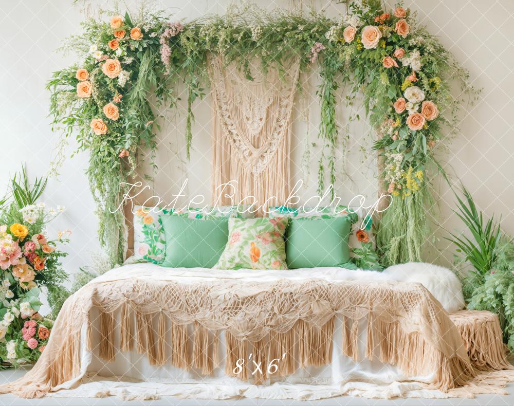Kate Fleece Spring Boho Mother's Day Backdrop Designed by Emetselch