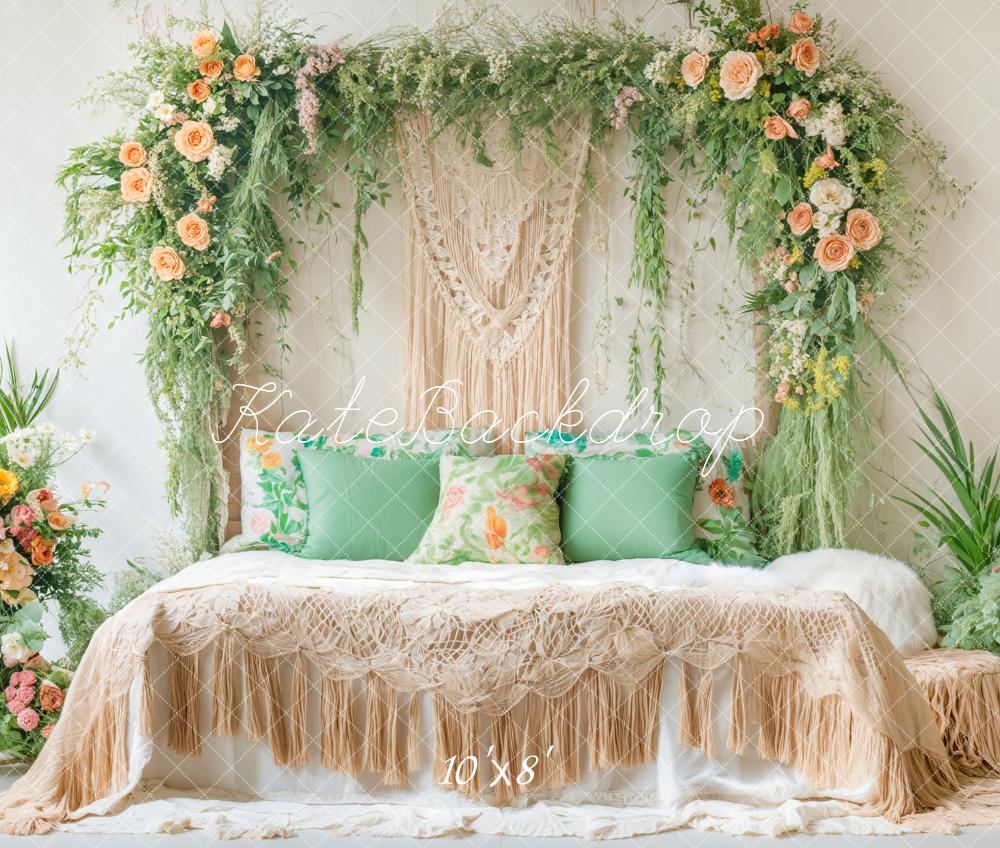 Kate Fleece Spring Boho Mother's Day Backdrop Designed by Emetselch