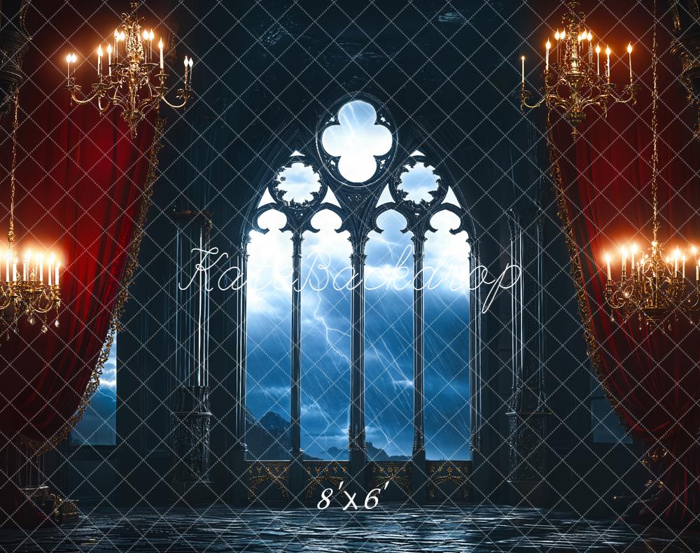 Kate Fleece Halloween Arch Backdrop Designed by Emetselch
