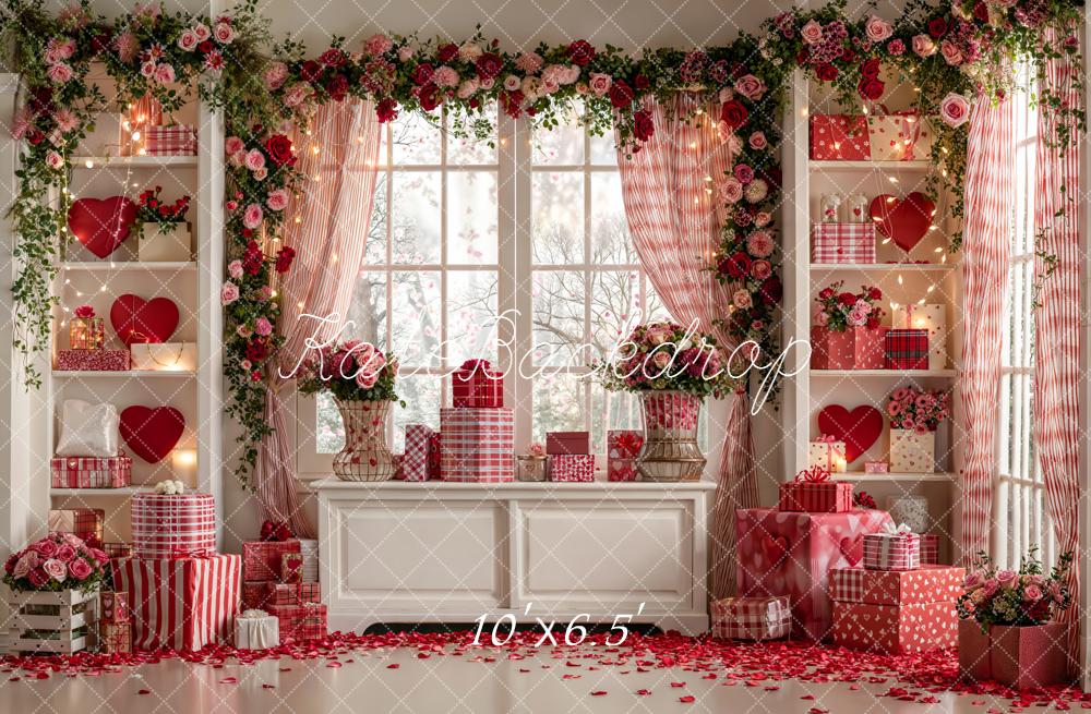 Kate Fleece Valentine's Day Gift Cabinet Backdrop Designed by Emetselch