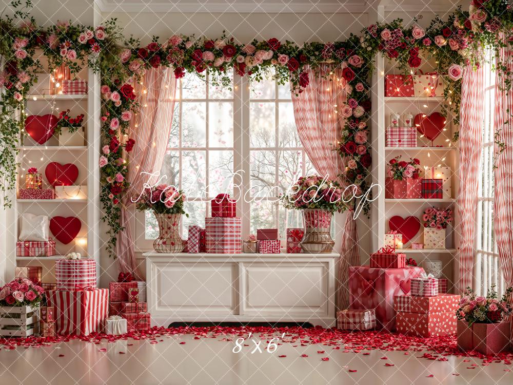Kate Fleece Valentine's Day Gift Cabinet Backdrop Designed by Emetselch