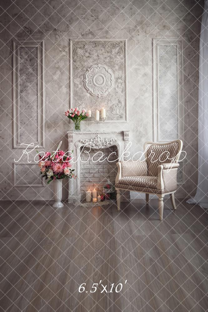 Kate Living Room Wall Backdrops indoor castle Building Wedding for Photography
