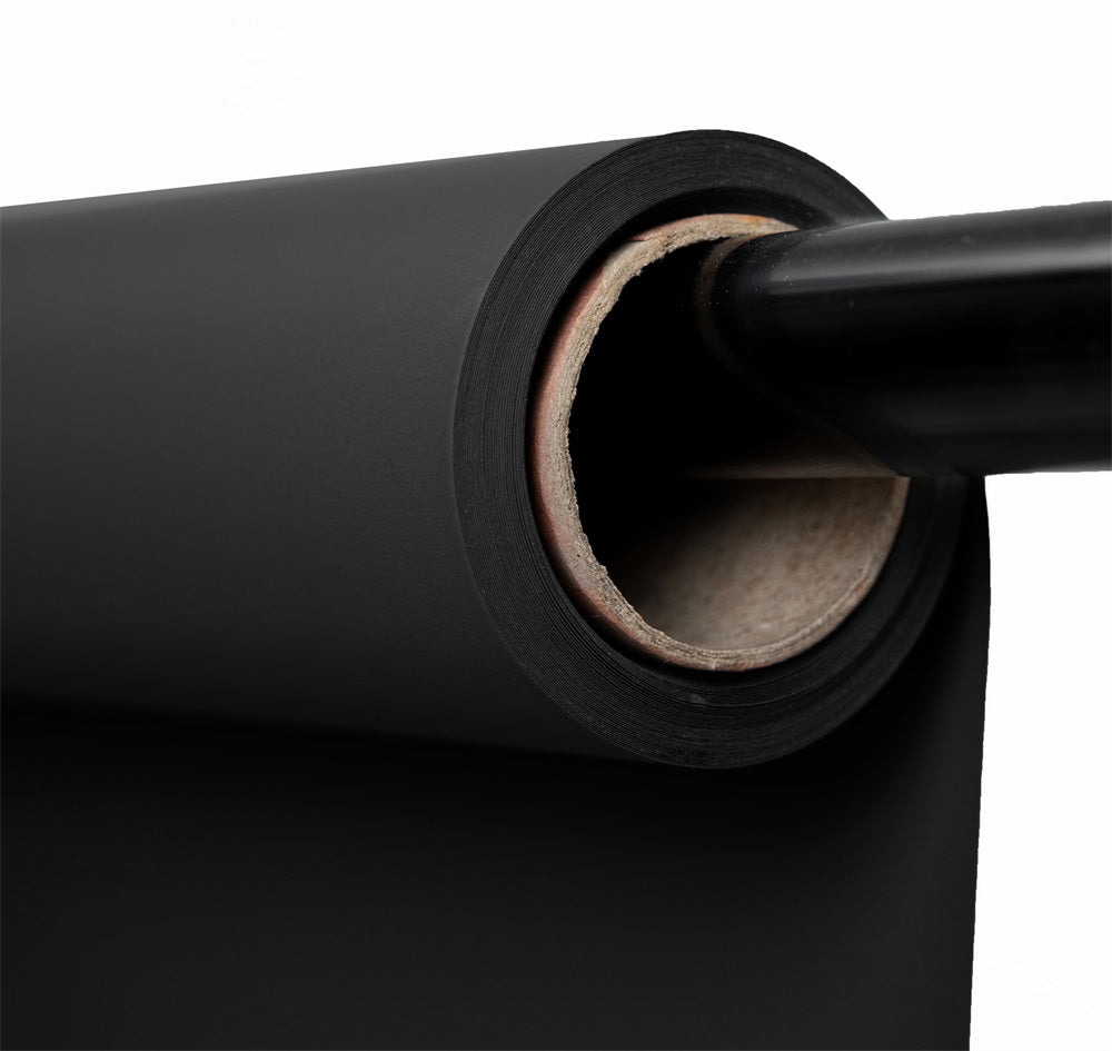 Kate Black Seamless Paper Backdrop for Photography 4.4x32ft(1.35x10m) - Kate Backdrop AU