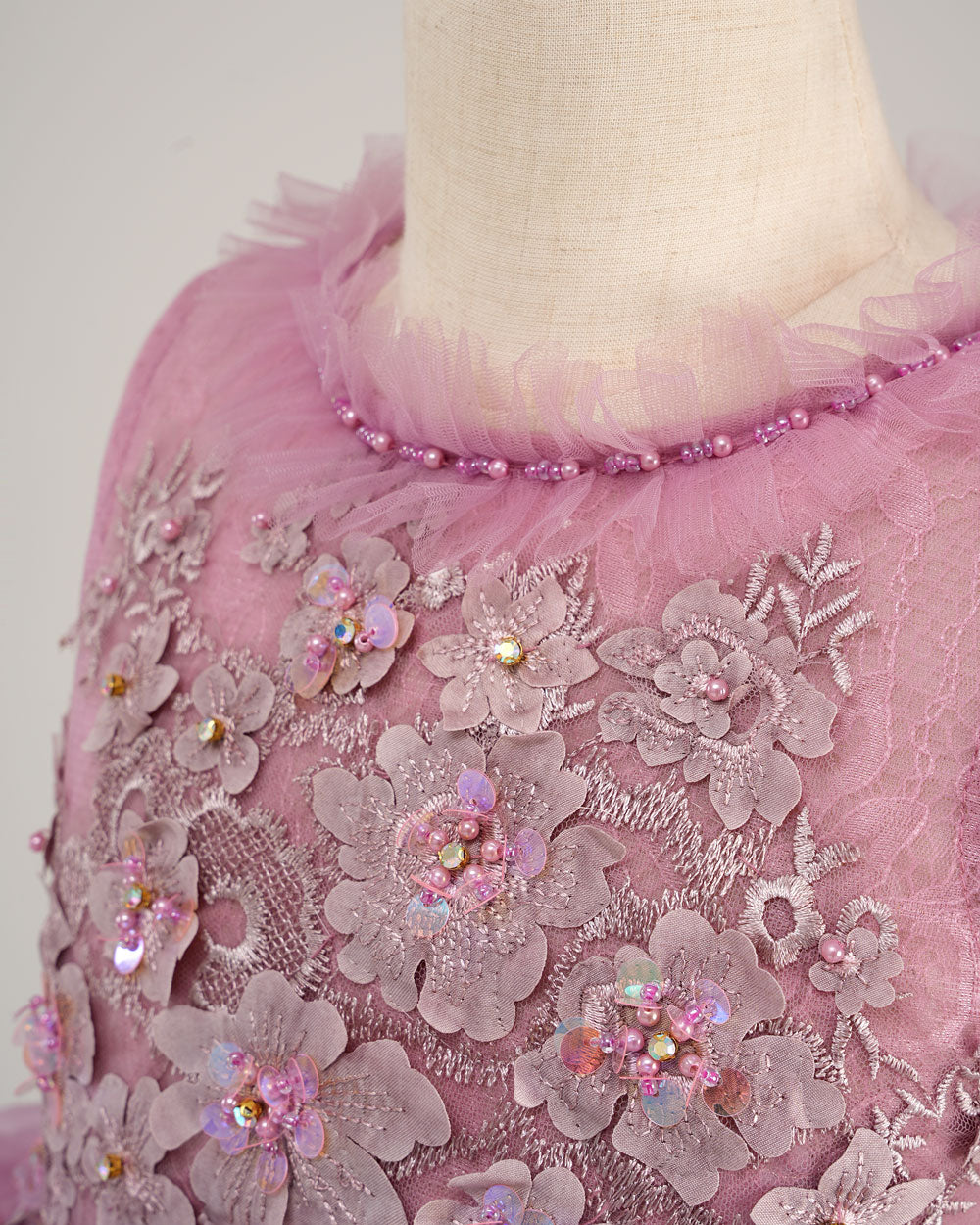 Kate Spring/Summer Barbie Gradient Pink and Purple Tiered Kids Dress for Photography - Kate Backdrop AU