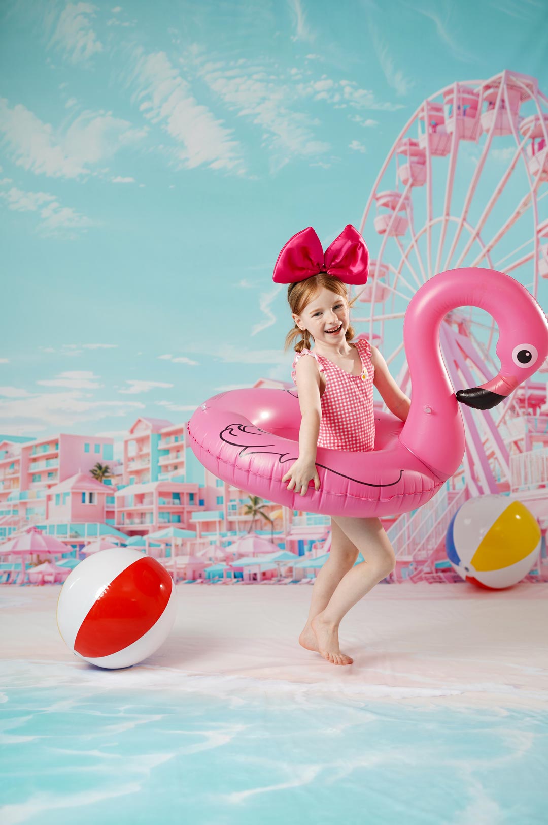 Kate Pink Summer Beach Swimsuit for Photography