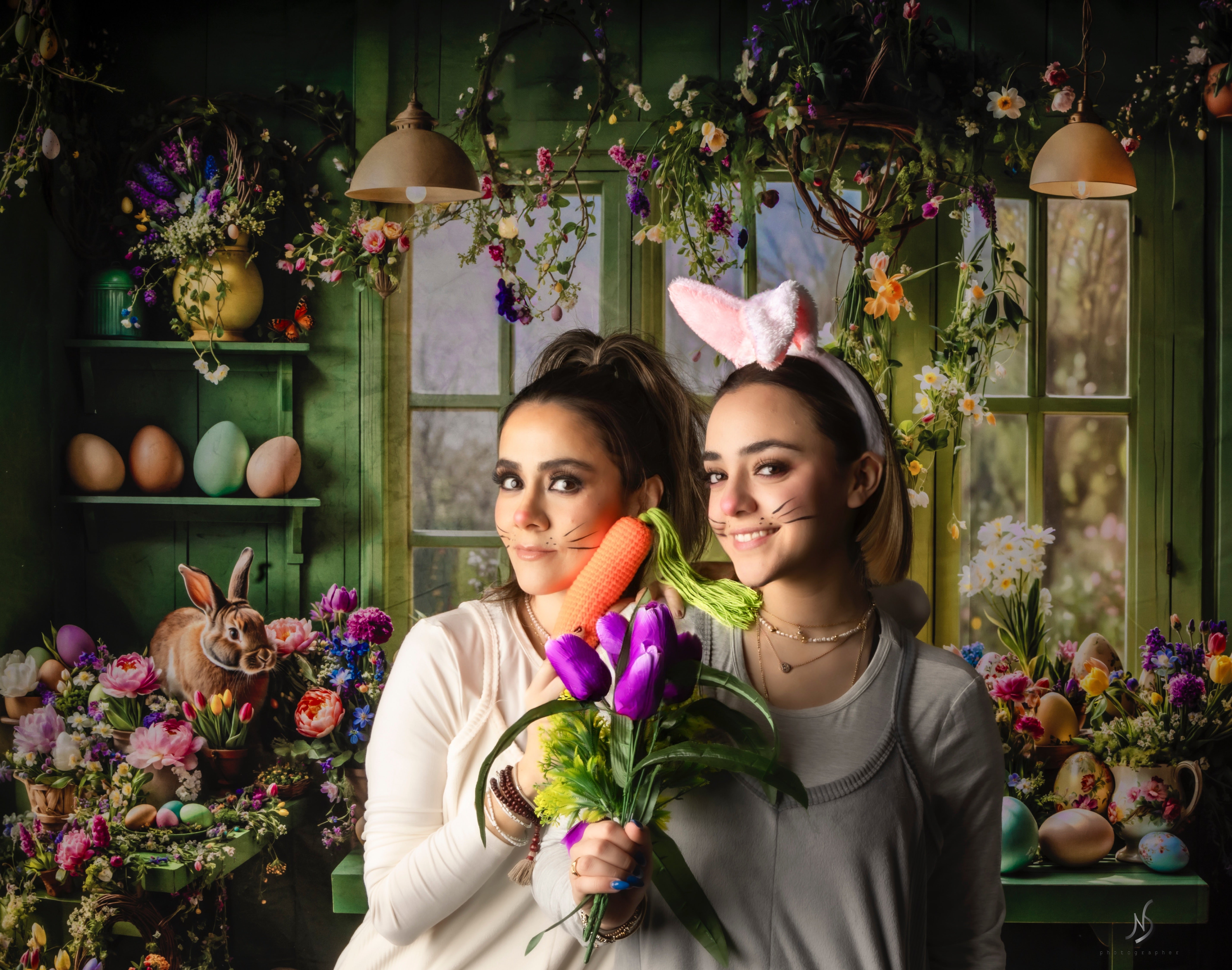 Kate Green Spring Easter Eggs Backdrop Designed by Emetselch - Kate Backdrop AU