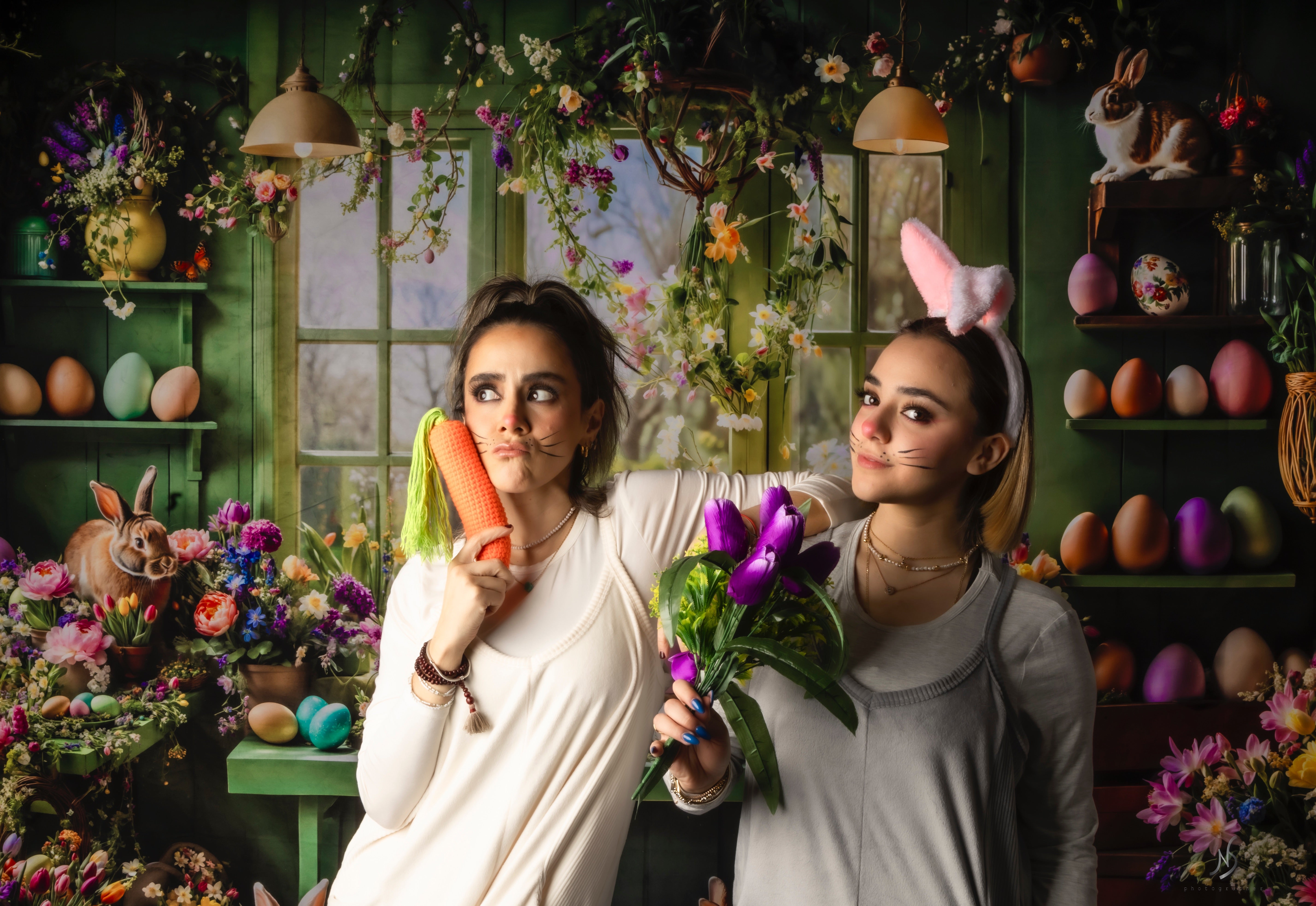 Kate Green Spring Easter Eggs Backdrop Designed by Emetselch - Kate Backdrop AU