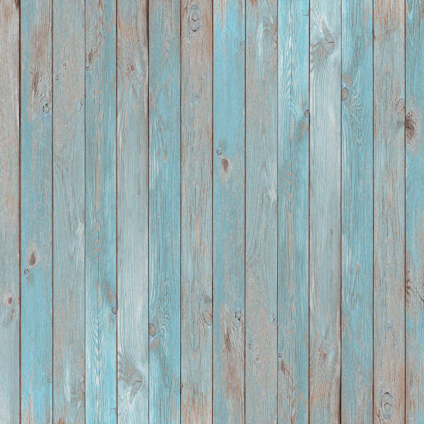 Kate Vintage Blue Gray Wood Newborn Vinyl Backdrop - Kate Backdrop AU
