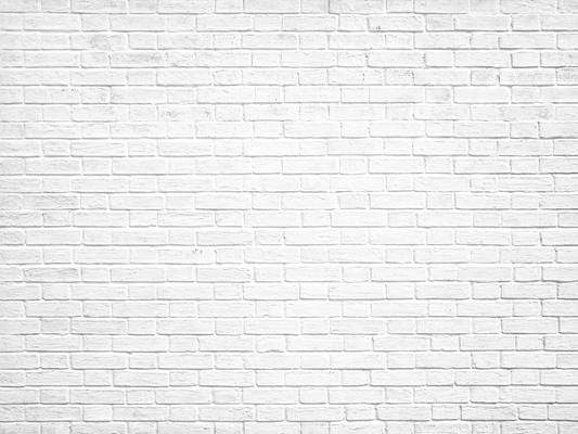 LONSALE Kate White Gray Retro Brick Wall Backdrop for Photography
