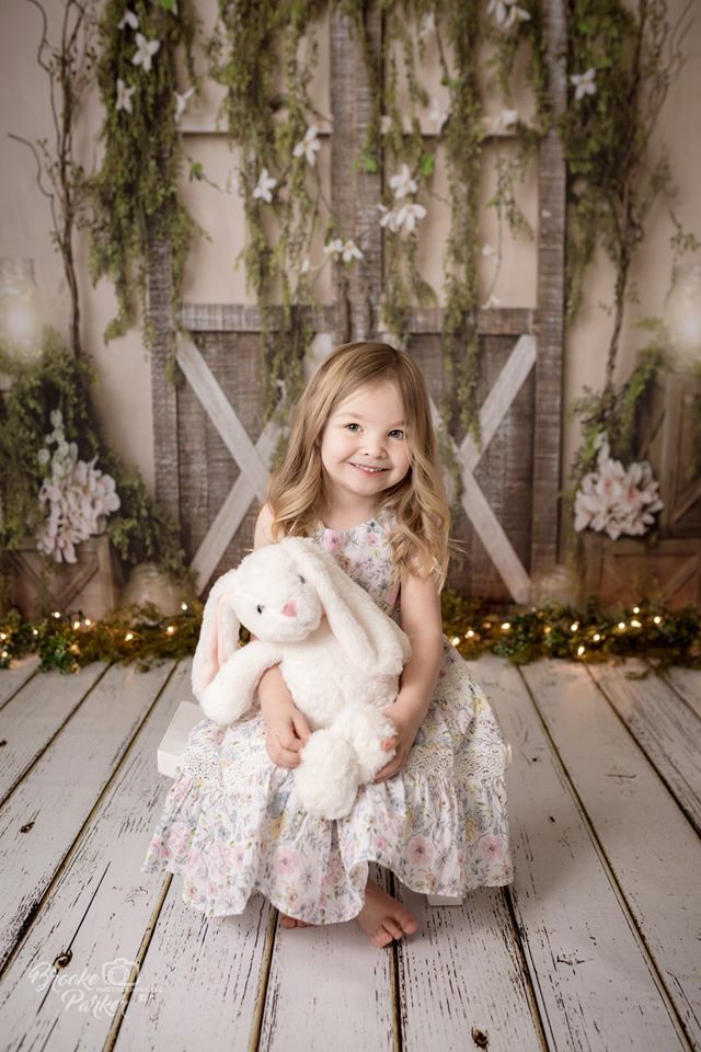 Kate Spring Barn Door Manor Backdrop Designed by Megan Leigh Photography - Kate Backdrop AU