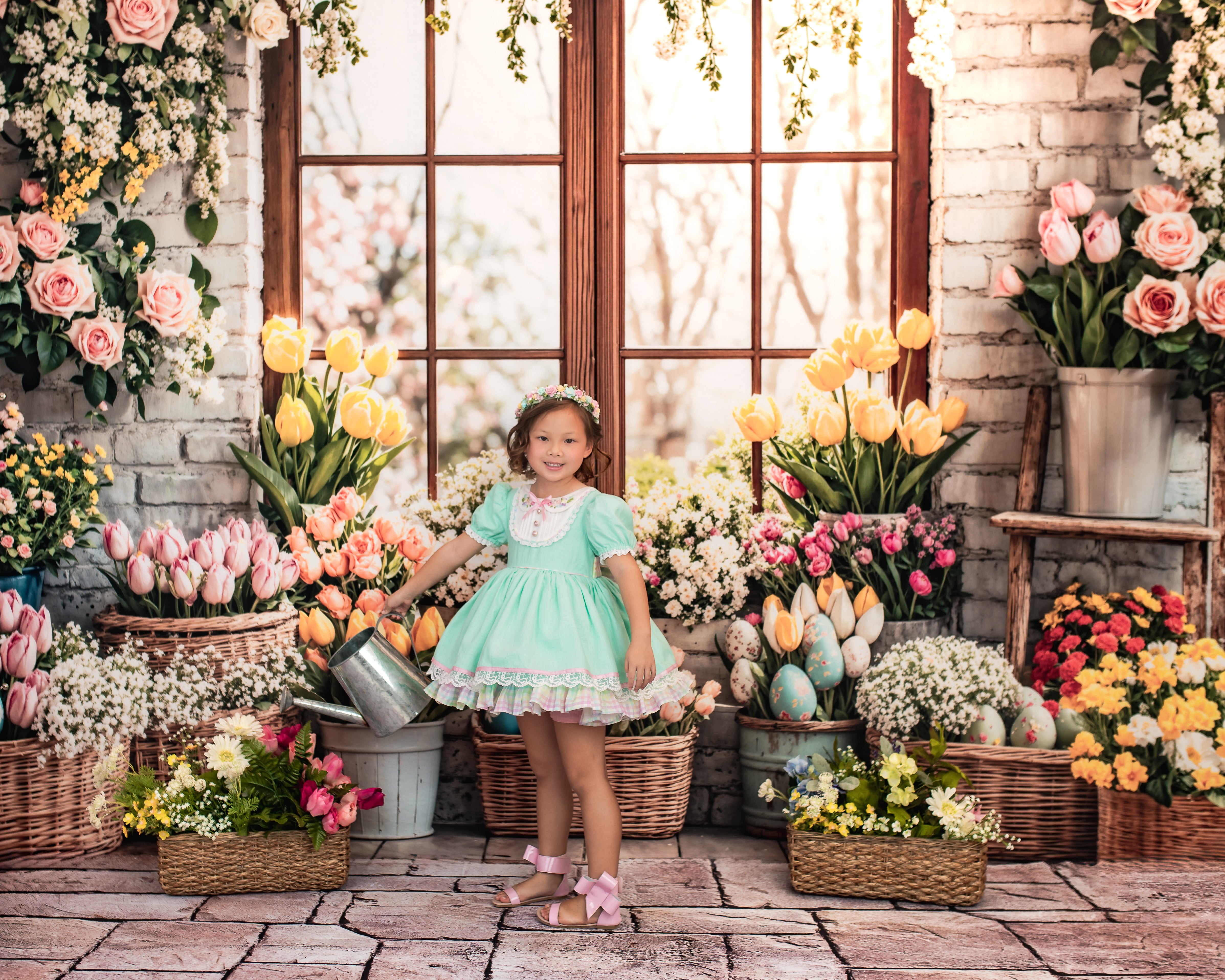 Kate Easter Flower Spring Backdrop Designed by Emetselch