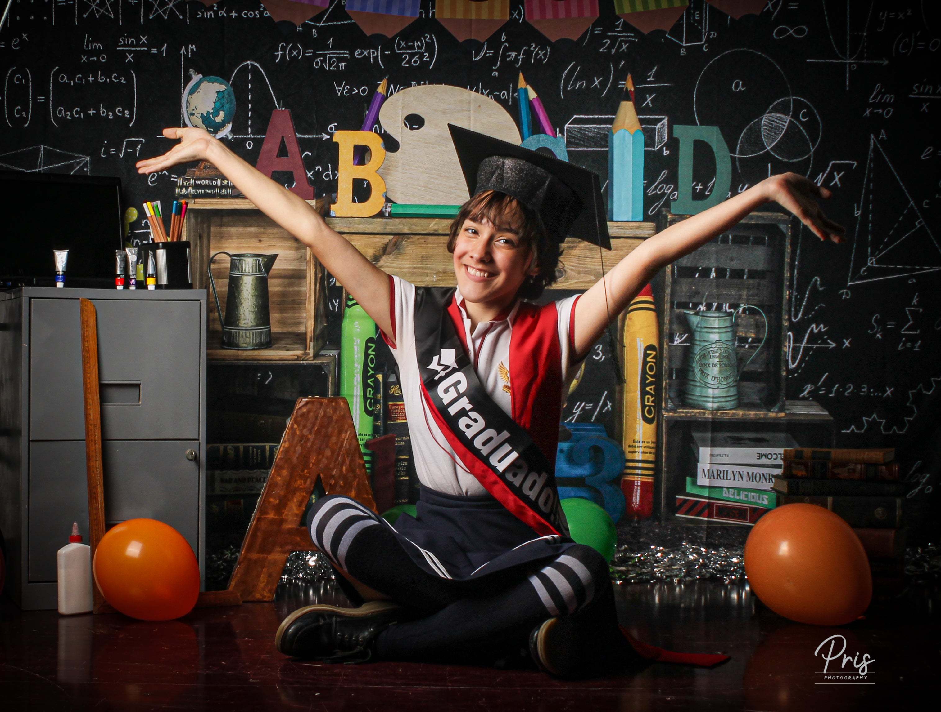 Kate Back to school Backdrop Blackboard for Photography