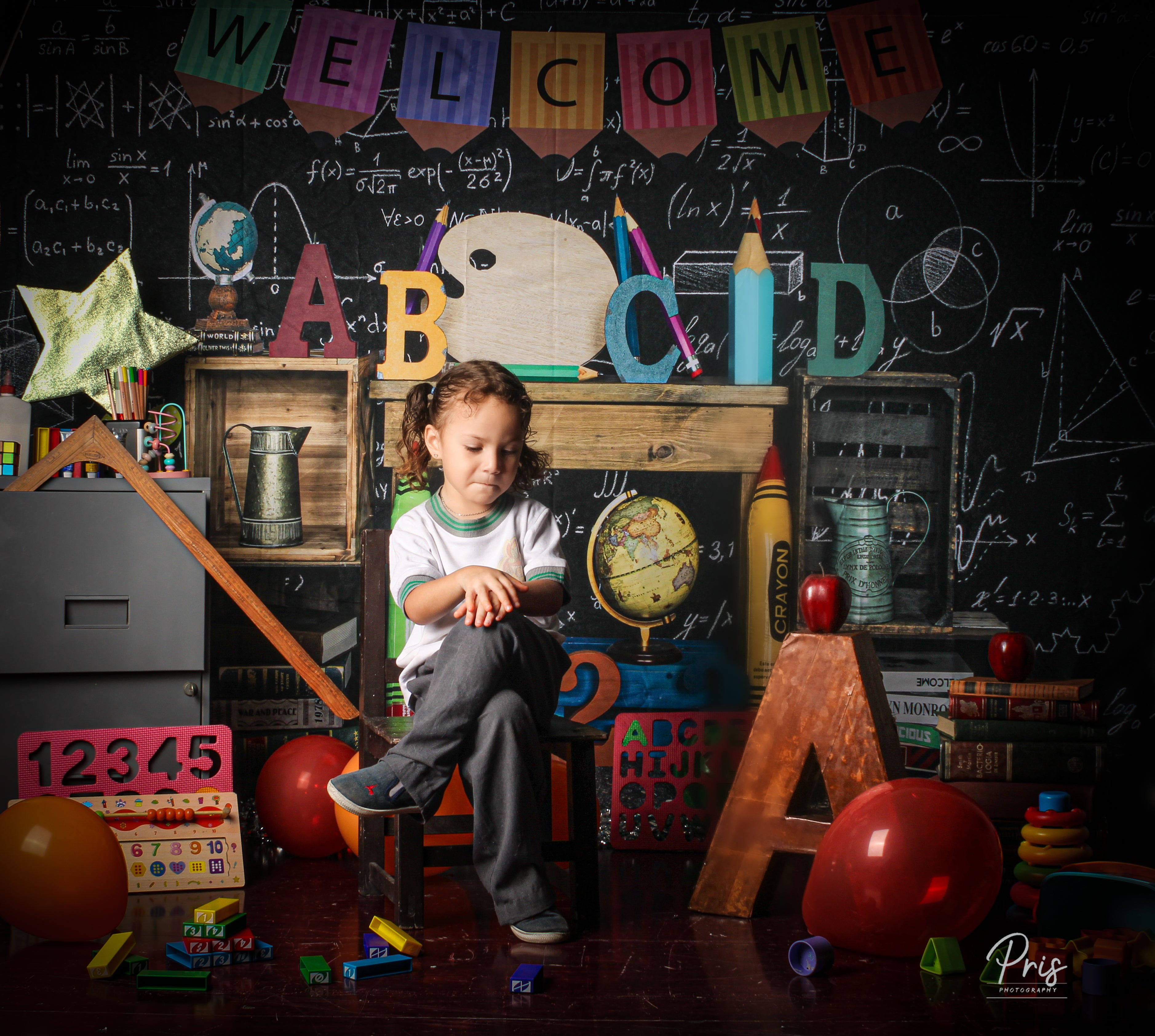Kate Back to school Backdrop Blackboard for Photography - Kate Backdrop AU