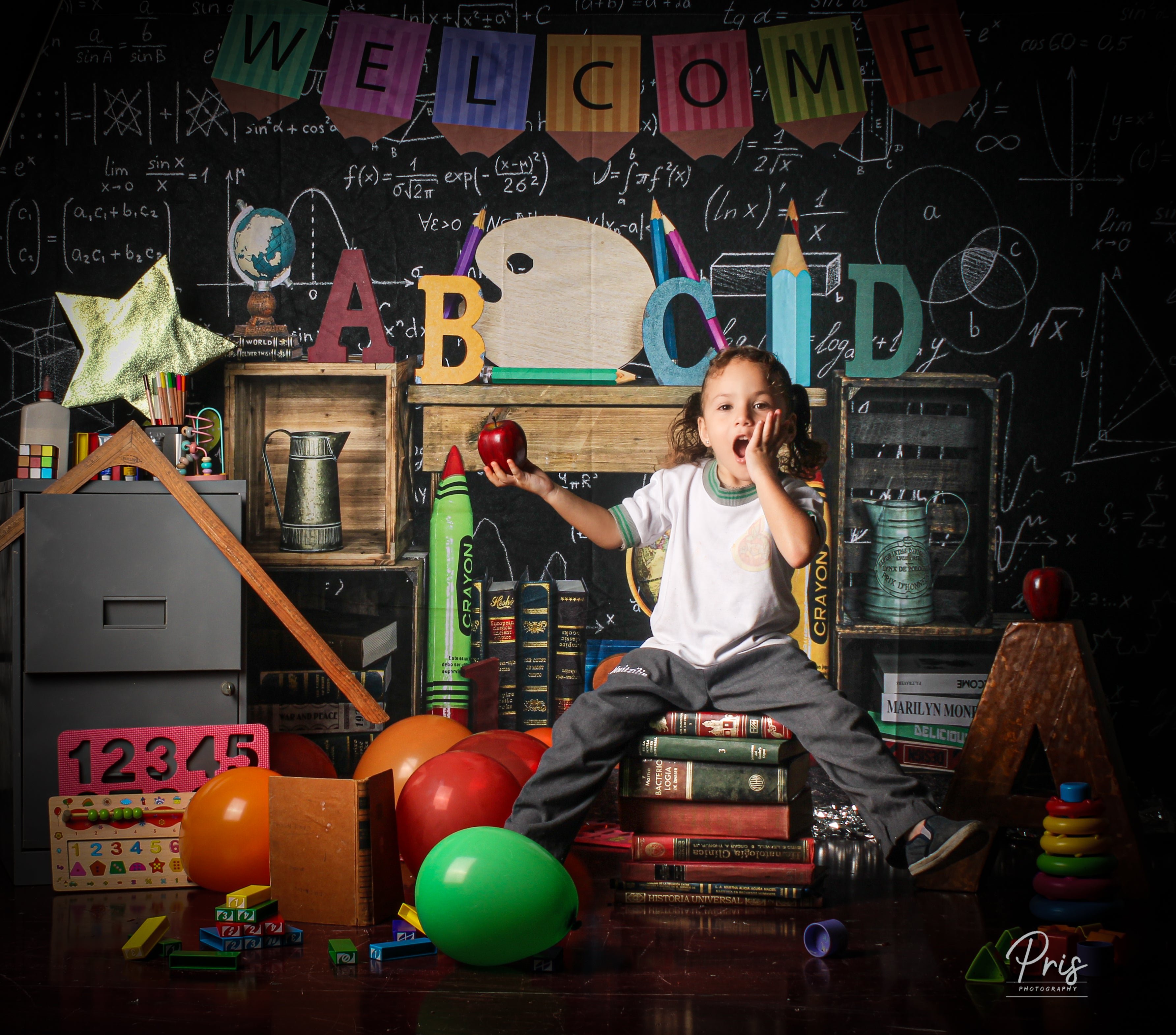 Kate Back to school Backdrop Blackboard for Photography - Kate Backdrop AU