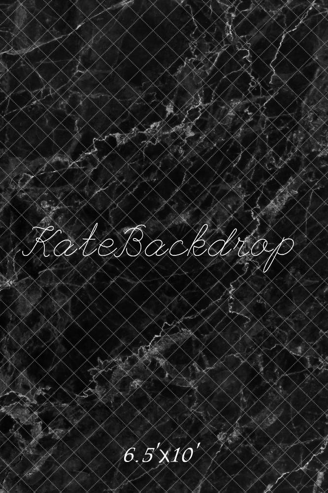 Kate Dark Black Marble Stone Texture Backdrop for Photography - Kate Backdrop AU