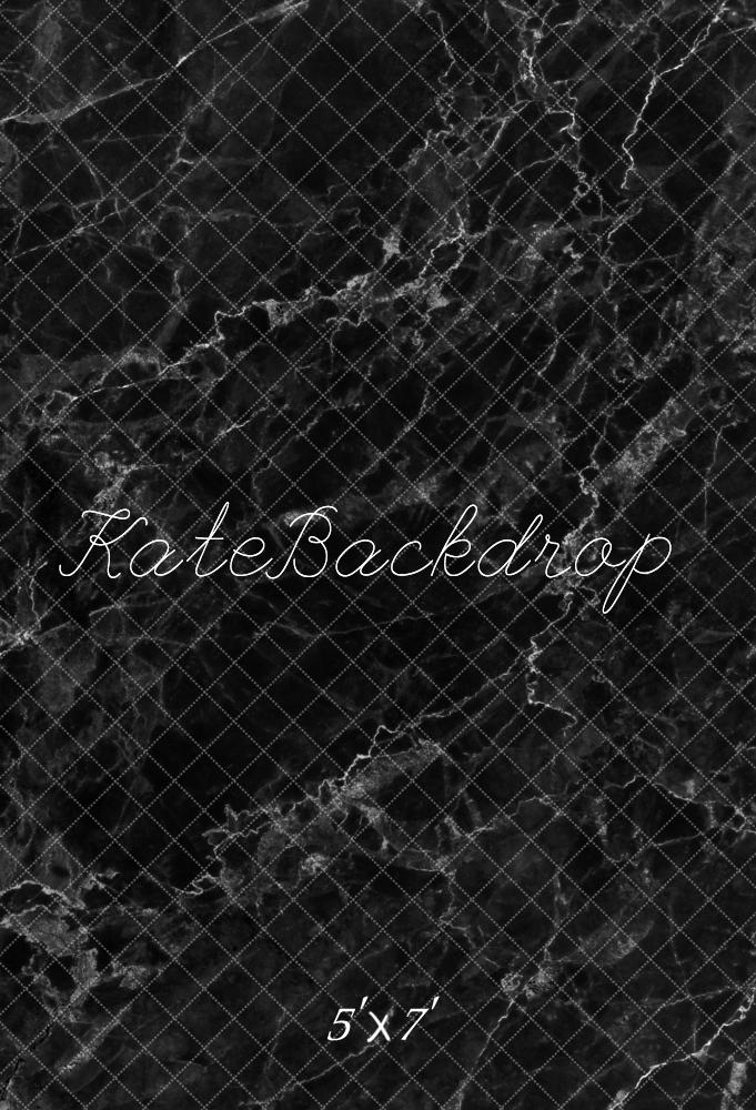 Kate Dark Black Marble Stone Texture Backdrop for Photography - Kate Backdrop AU