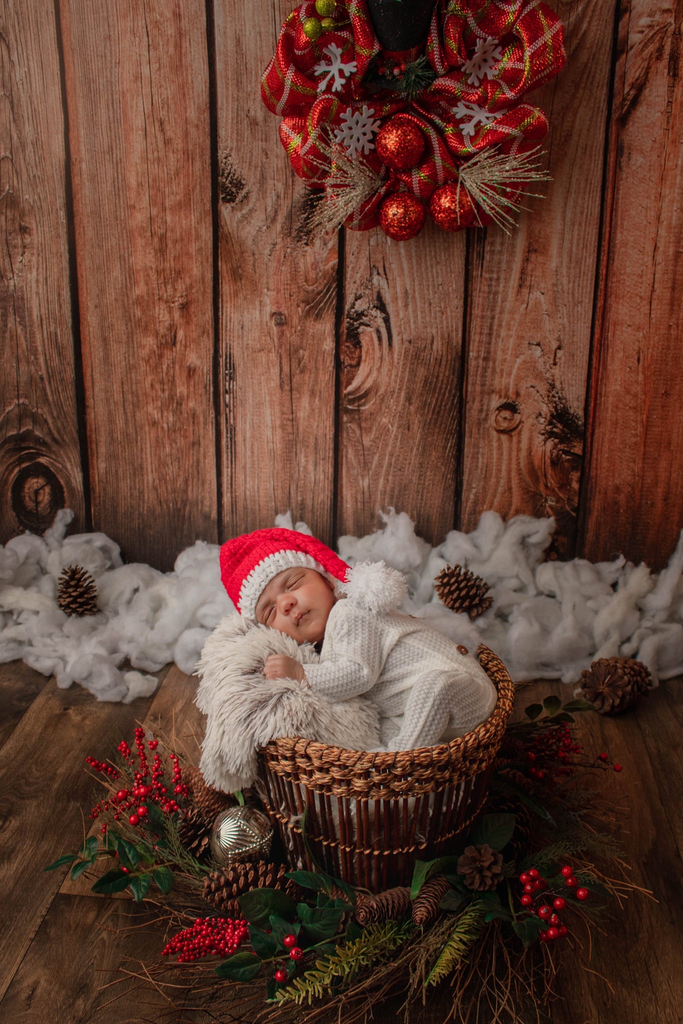 Kate Brown Wood Pine branch Backdrop For Newborn Photography Shoot