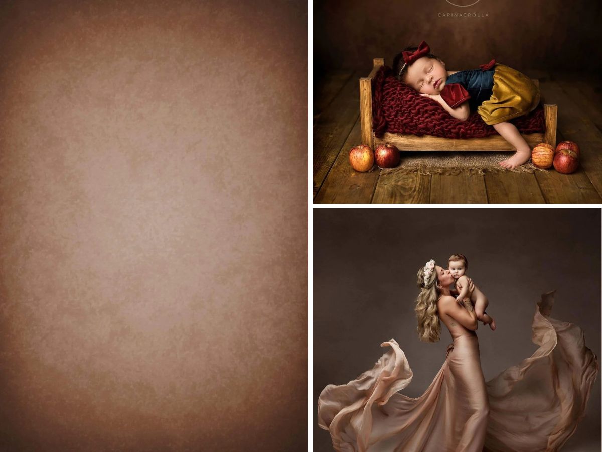 Kate Old Master Abstract Texture Light Brown Backdrop for Photography - Kate Backdrop AU