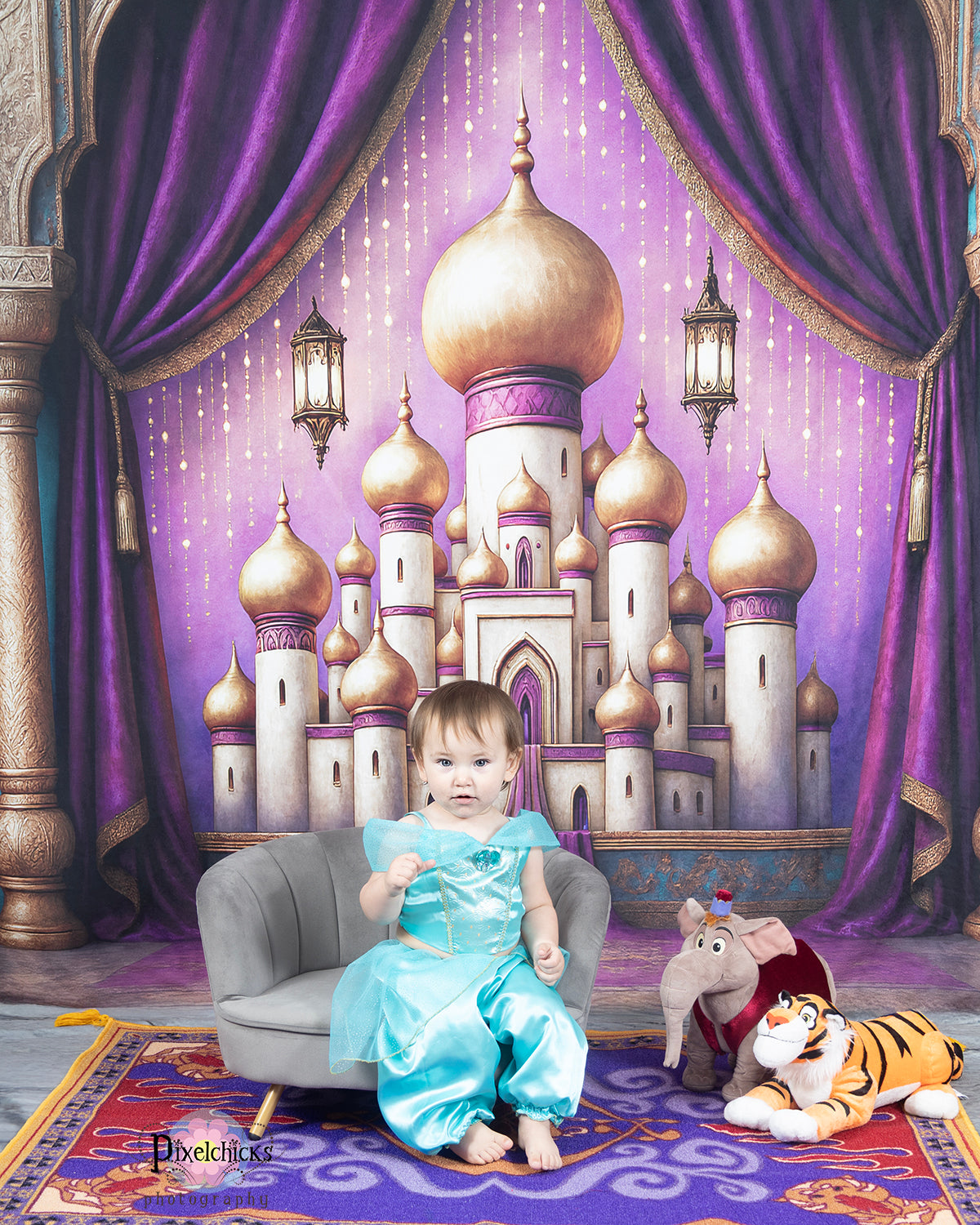 Kate Arabic Architecture Backdrop Designed by Ashley Paul - Kate Backdrop AU