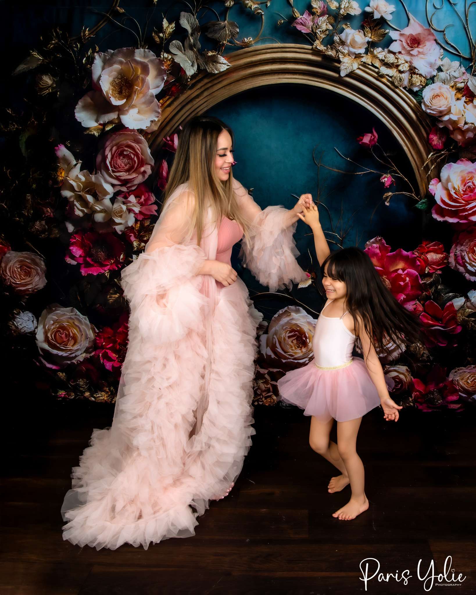 Kate Art Pink Flowers Backdrop Designed by Emetselch