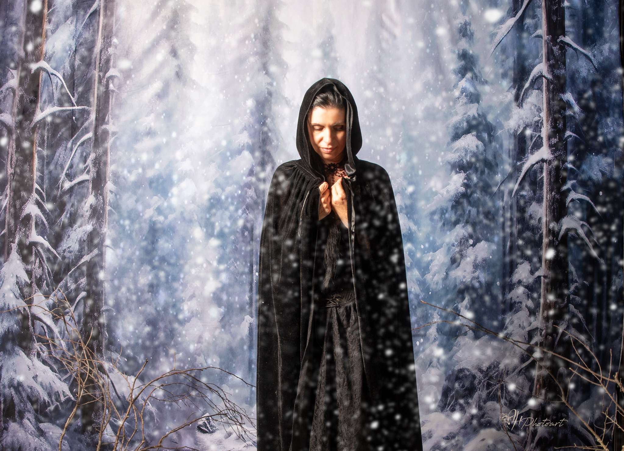 Kate Winter Snow Forest Backdrop Designed by Chain Photography