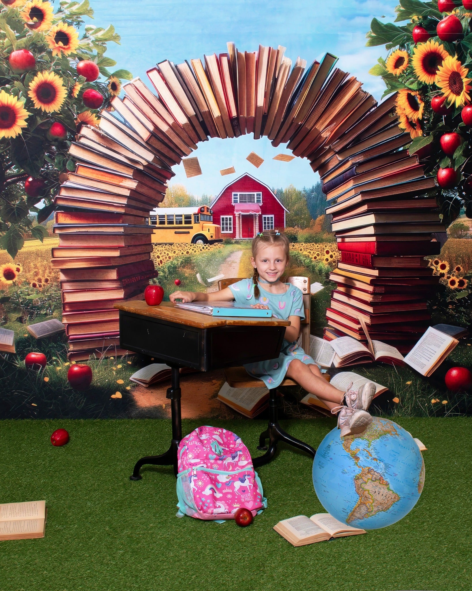 Kate Exterior Book Arch Backdrop for Photography