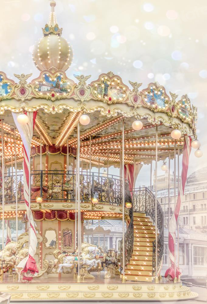 Kate Fantasy Carousel Backdrop for Photography - Kate Backdrop AU