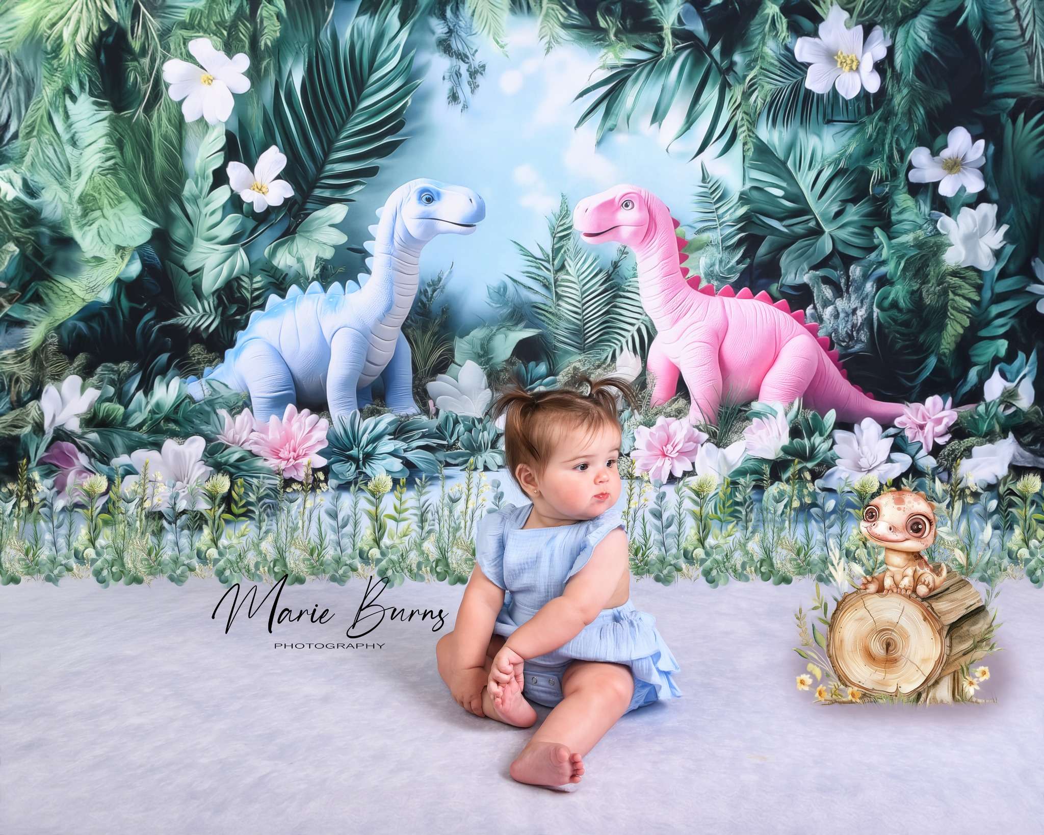 Kate Forest Dinosaur Backdrop Designed by Ashley Paul