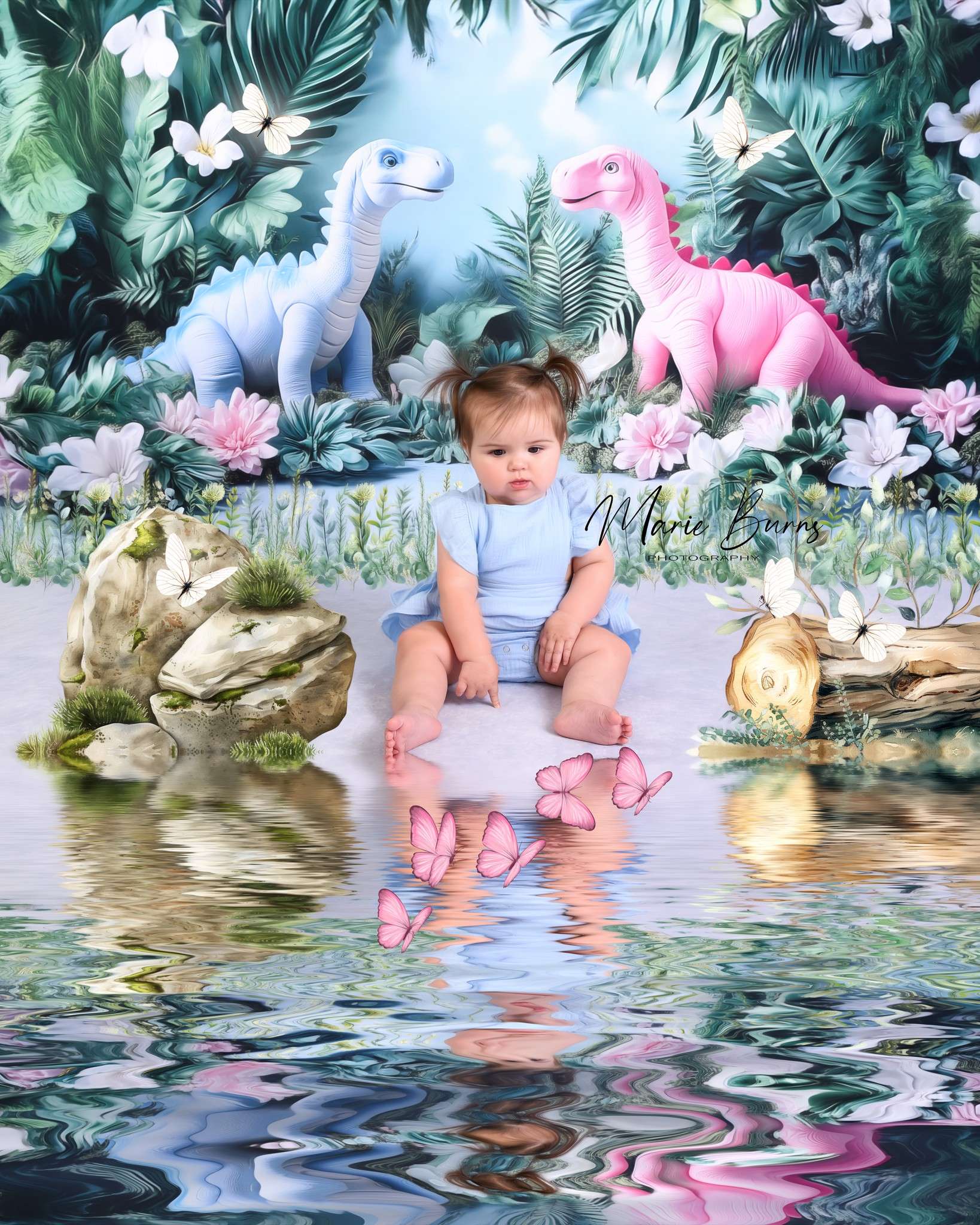 Kate Forest Dinosaur Backdrop Designed by Ashley Paul