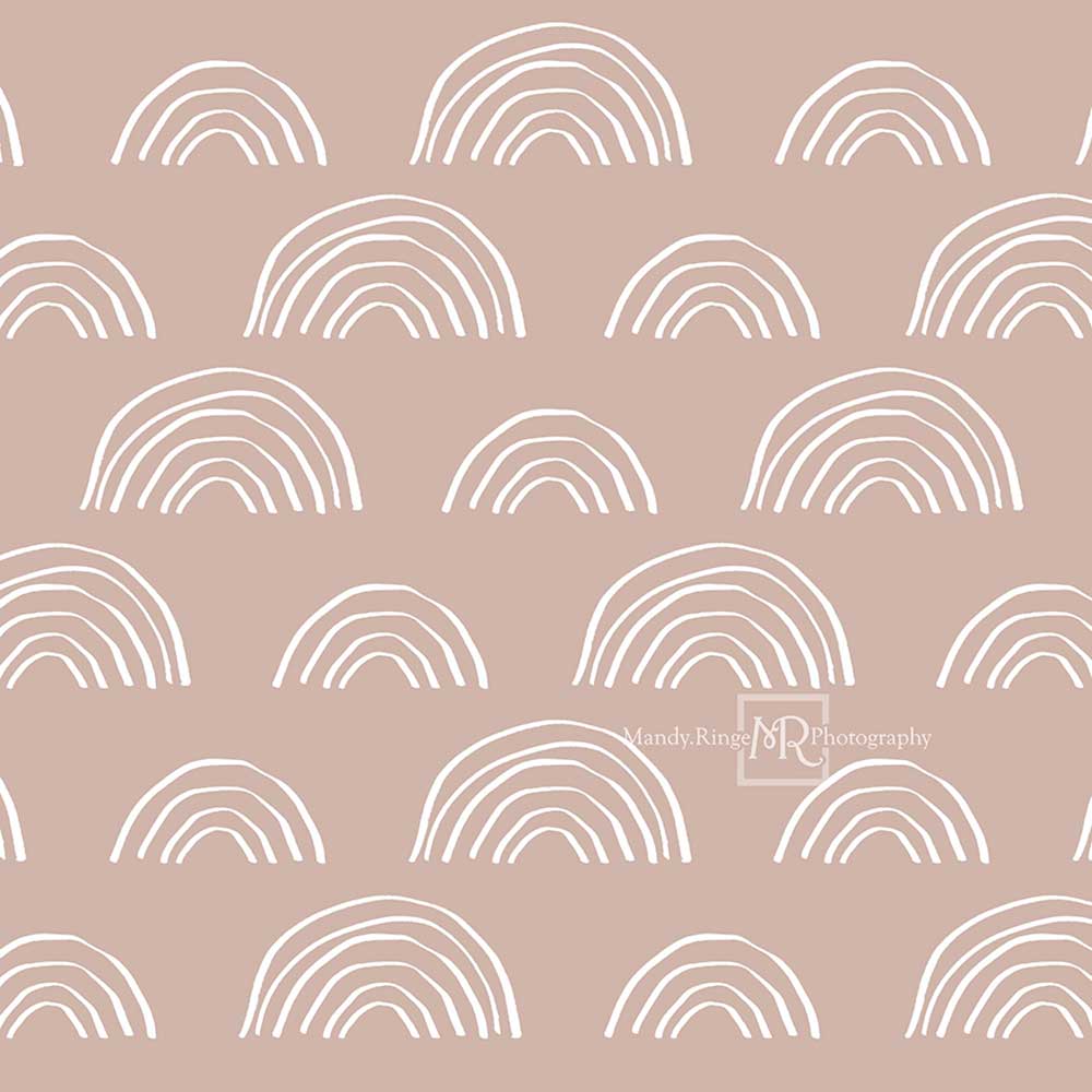 Kate Neutral Boho Rainbow Backdrop Designed by Mandy Ringe Photography - Kate Backdrop AU
