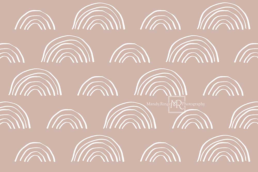 Kate Neutral Boho Rainbow Backdrop Designed by Mandy Ringe Photography - Kate Backdrop AU