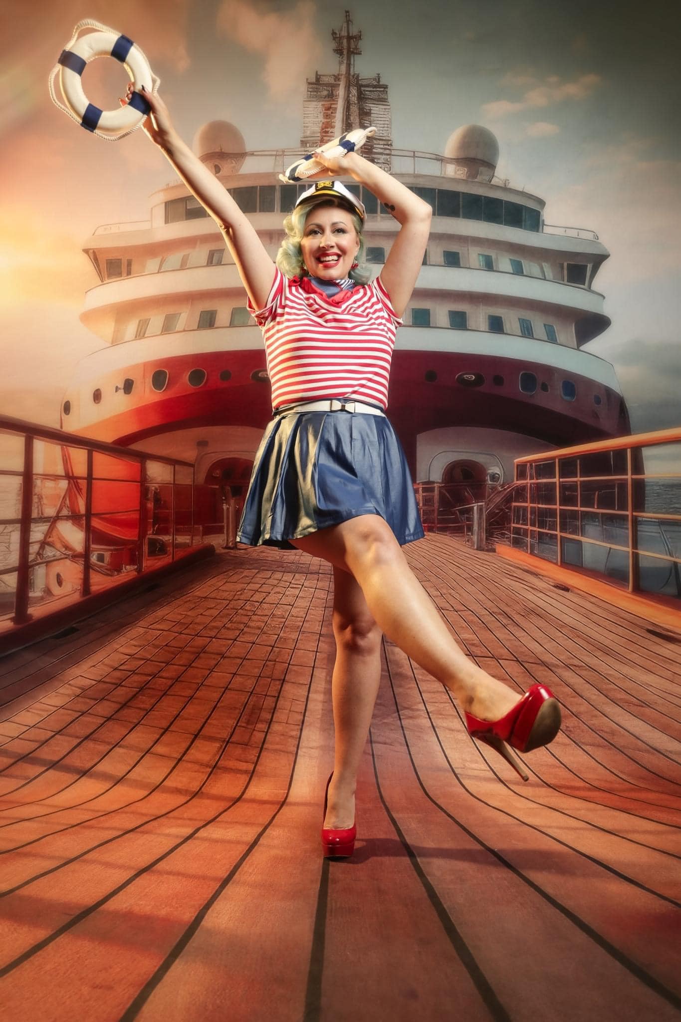 Kate Sweep Cruise Wooden Port Backdrop Designed by Lidia Redekopp - Kate Backdrop AU