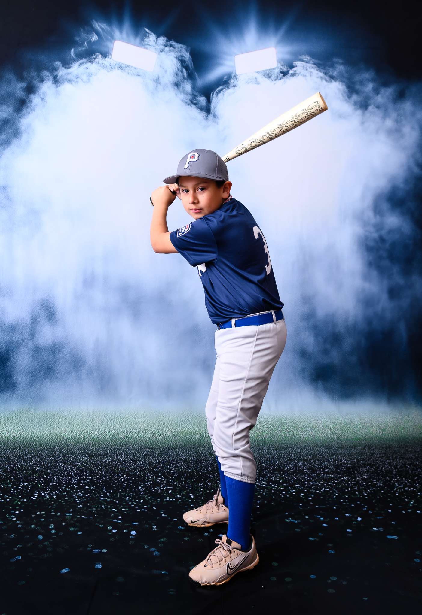 Kate Sweep Sports Stadium Dramatic Lighting Backdrop Designed by Patty Robert - Kate Backdrop AU