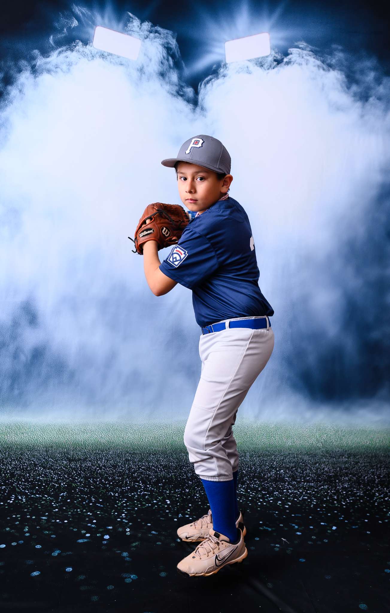 Kate Sweep Sports Stadium Dramatic Lighting Backdrop Designed by Patty Robert - Kate Backdrop AU
