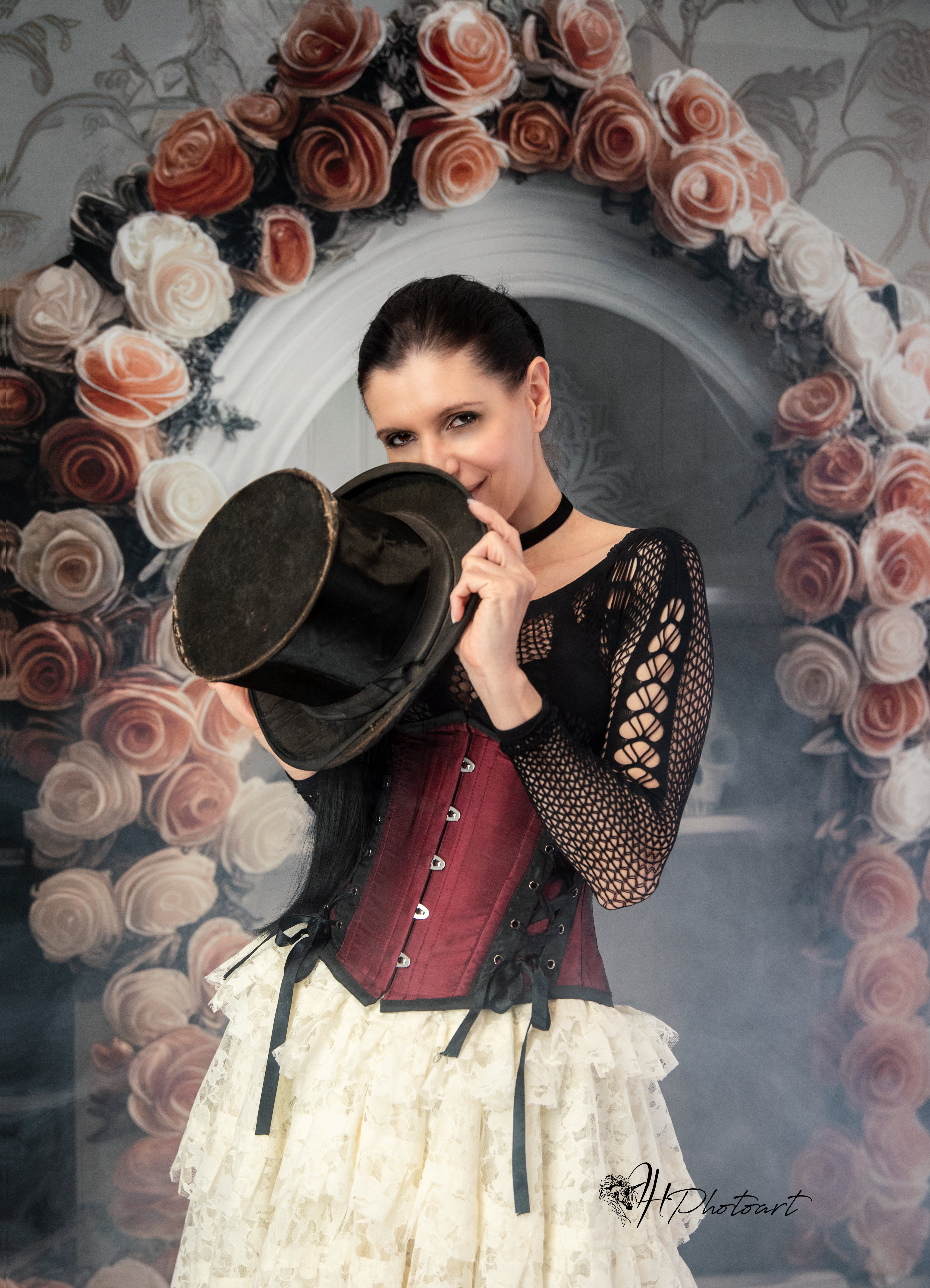 Kate Witch White Bookcase Backdrop Designed by Mini MakeBelieve