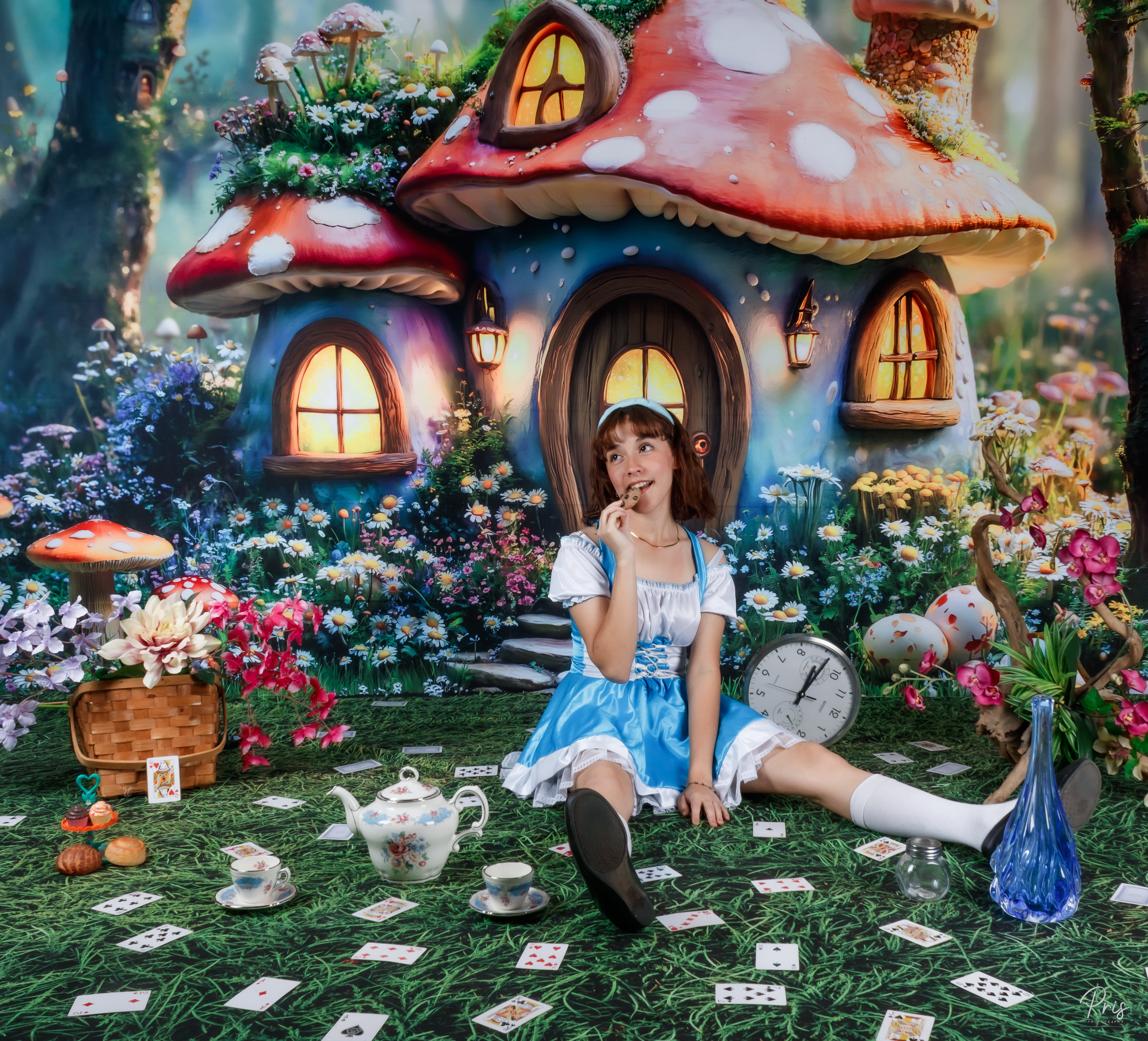 Kate Easter Fairy Mushroom House Forest Backdrop Designed by Emetselch - Kate Backdrop AU