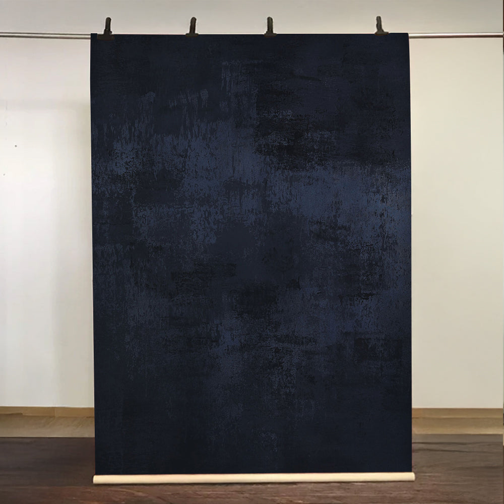 Kate 5x7ft Abstract Texture Atlantic Blue Hand Painted Backdrop