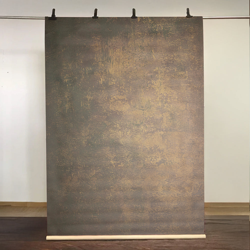 Kate Dark Grey Black Texture Abstract Background Hand Painted Canvas Backdrop
