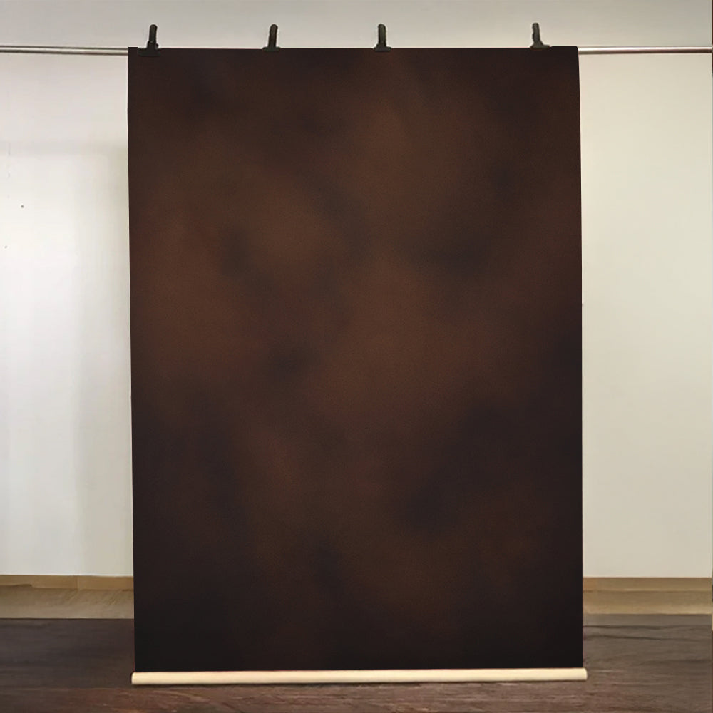 Kate Soft Brown Abstract Texture Spray Hand Painted Backdrop