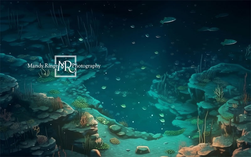 Kate Mermaid Sea Rubber Floor Mat designed by Mandy Ringe Photography - Kate Backdrop AU