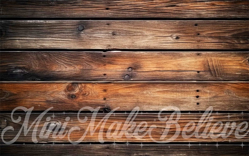 Kate Brown Distressed Ultra Large Slat Barn Wood Rubber Floor Mat designed by Mini MakeBelieve