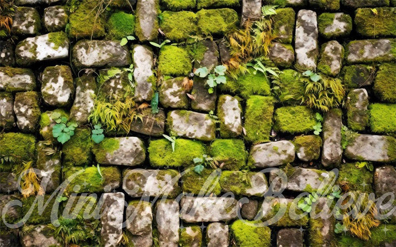 Kate Green Moss Grey Cobblestone Rubber Floor Mat Photography designed by Mini MakeBelieve - Kate Backdrop AU
